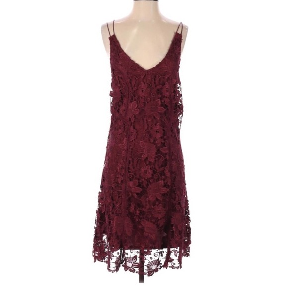 Likely Burgundy Lace Dress - Picture 1 of 5